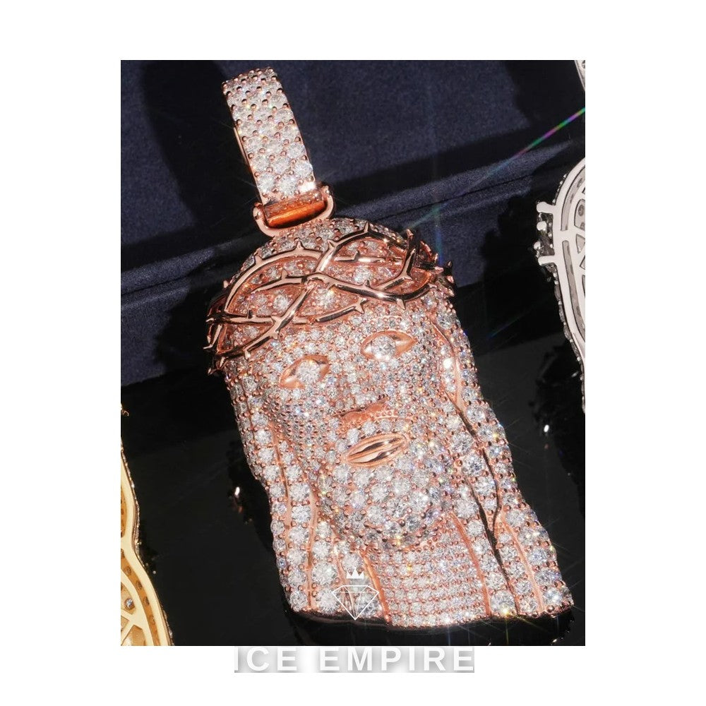 Iced Out 925 Silver Moissanite Pendant