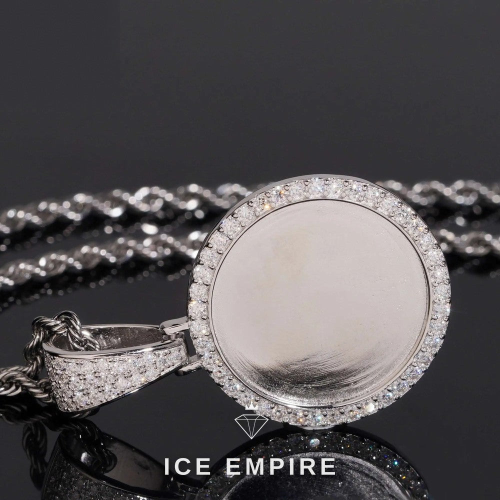 Iced Out 925 Silver Lab Grown Diamond Pendant