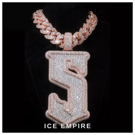 Iced Out 925 Silver Moissanite Pendant