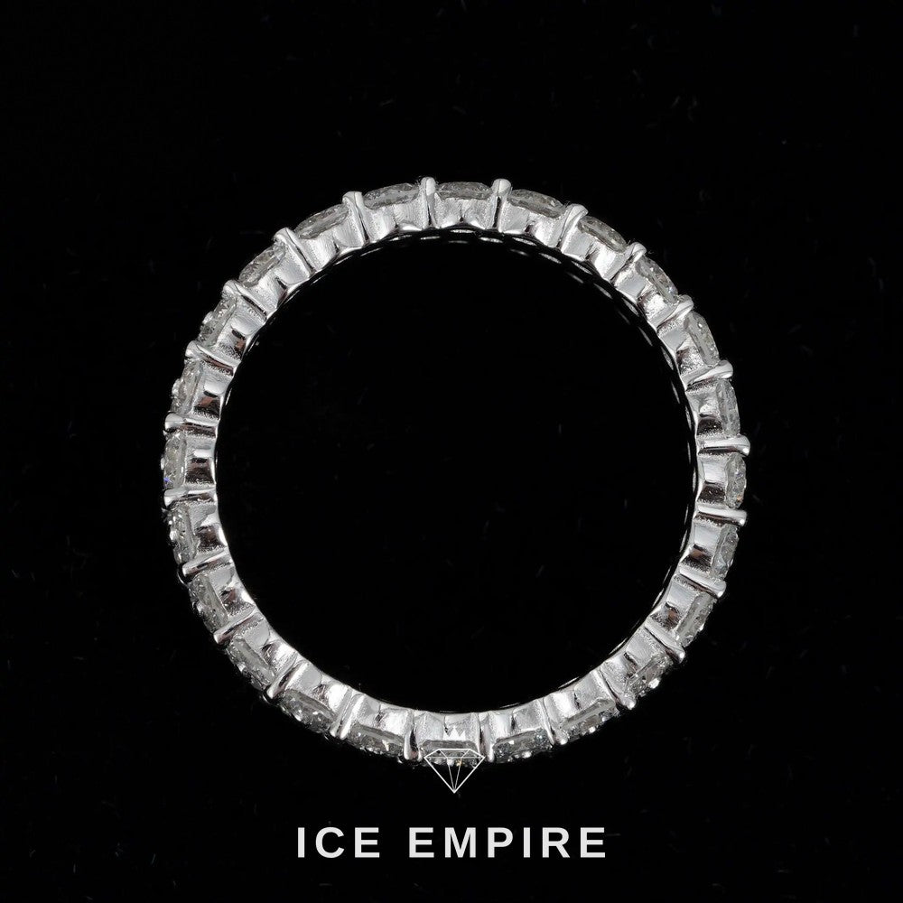 Iced Out 925 Silver Lab Grown Diamond Ring