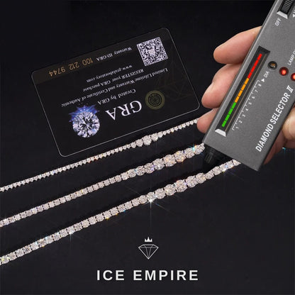 Iced Out Rose Gold Plated Moissanite Cuban Chain