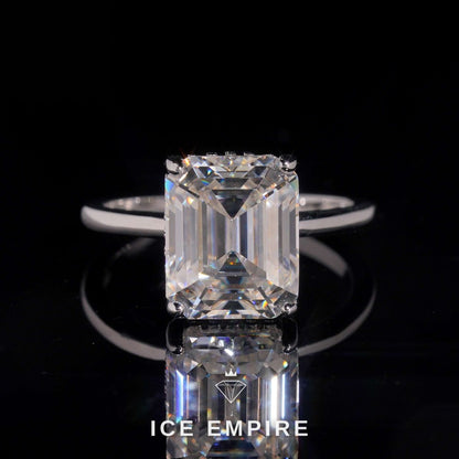 Iced Out Gold Plated Moissanite Wedding Band