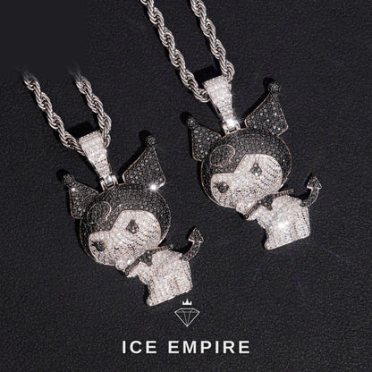 Iced Out Rose Gold Plated Moissanite Pendant