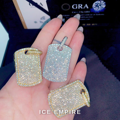 Iced Out Cross 925 Silver Pendant