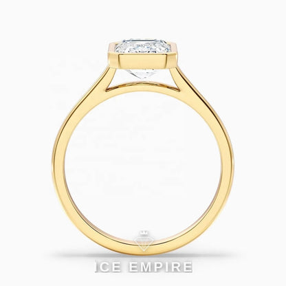 Iced Out 10K Gold Lab Grown Diamond Engagement Ring