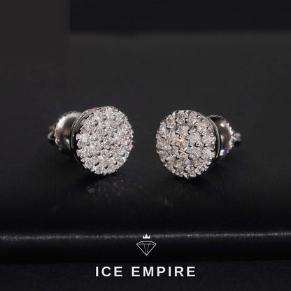 Iced Out Rose Gold Plated Earrings