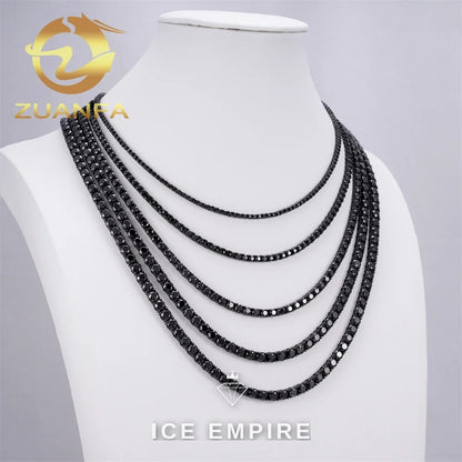 Iced Out Rose Gold Plated Moissanite Cuban Chain