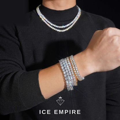 Iced Out 925 Silver Tennis Chain