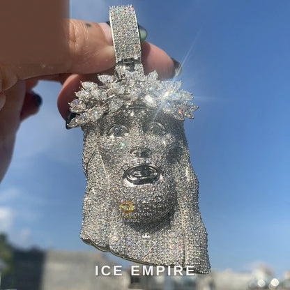 Iced Out 925 Silver Pendant