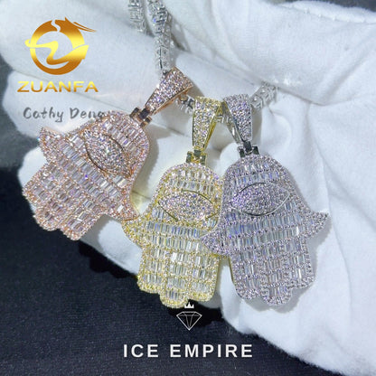 Iced Out Baguette Rose Gold Plated Cuban Chain