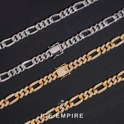 Iced Out Rose Gold Plated Moissanite Cuban Chain