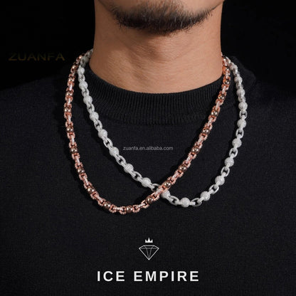Iced Out 925 Silver Moissanite Chain