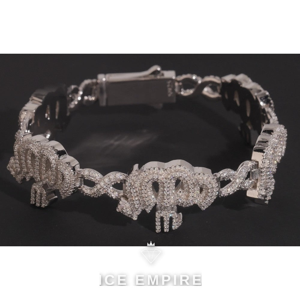 Iced Out 925 Silver Moissanite Cuban Chain