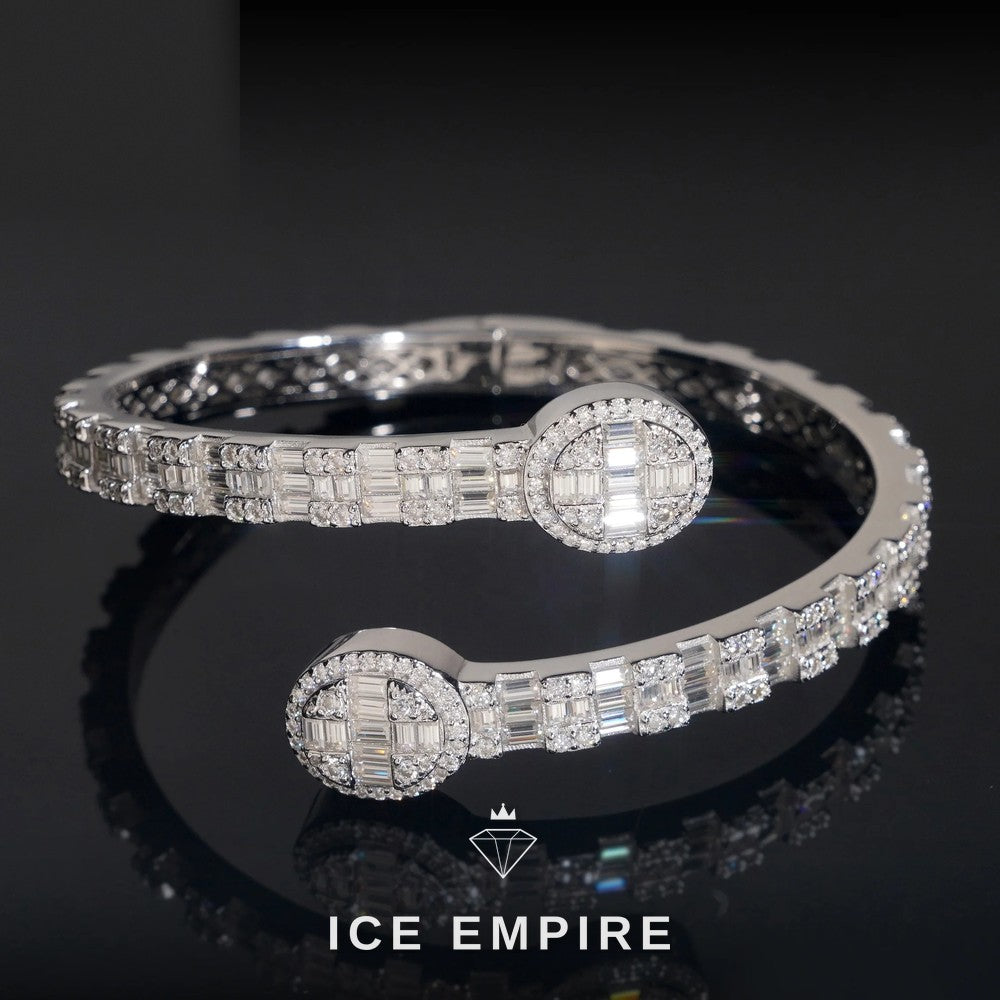 Iced Out Rose Gold Plated Moissanite Bracelet