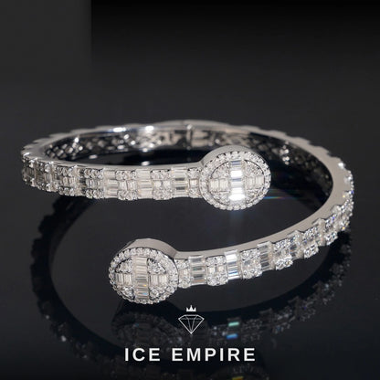 Iced Out Rose Gold Plated Moissanite Bracelet