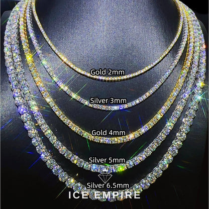 Iced Out Rose Gold Plated Moissanite Cuban Chain