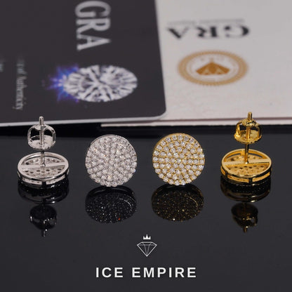 Iced Out Gold Plated Moissanite Earrings