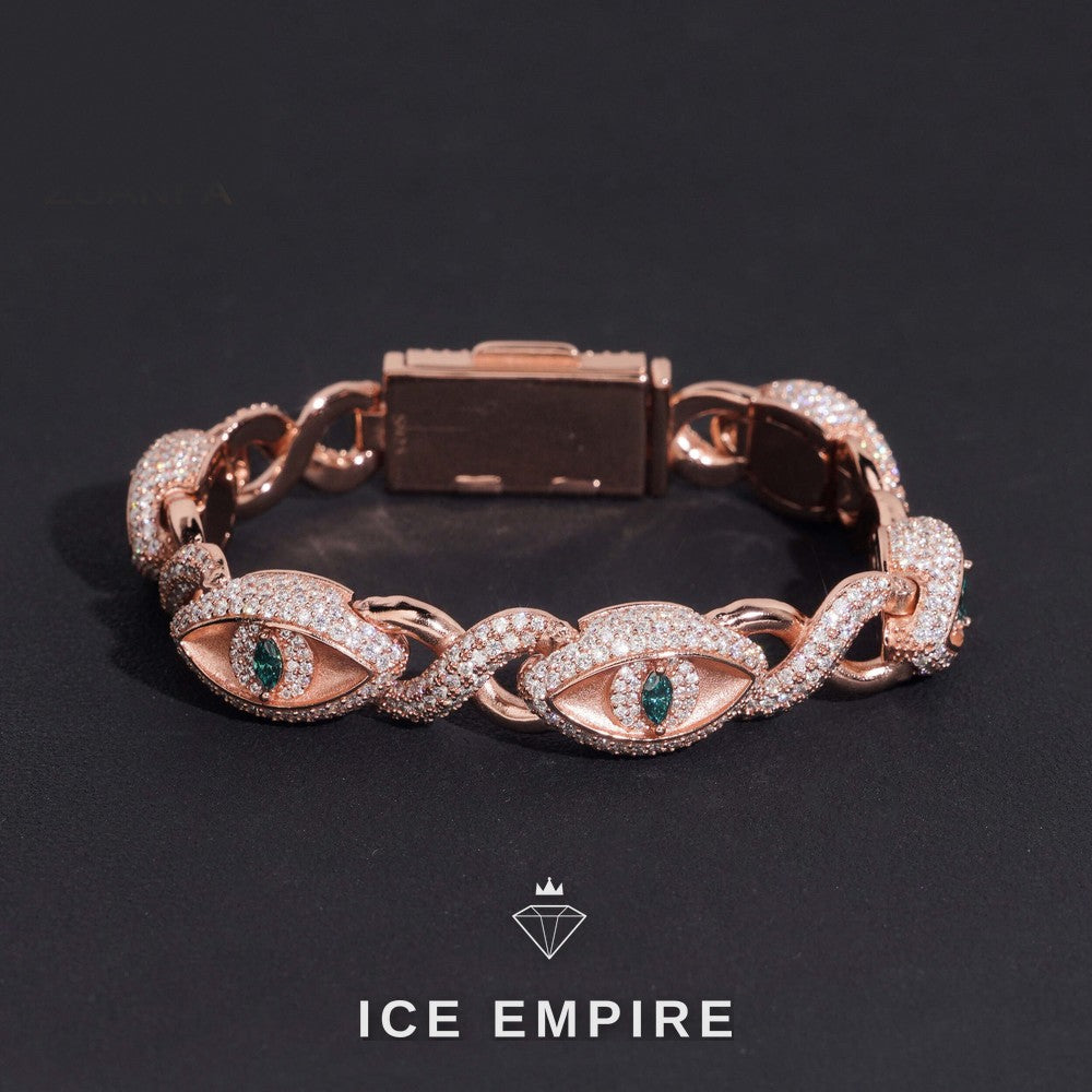 Iced Out 925 Silver Moissanite Cuban Chain