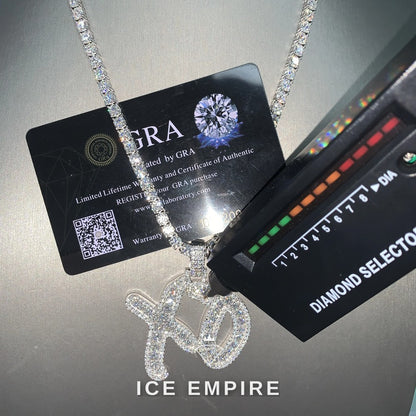 Iced Out Rose Gold Plated Moissanite Pendant