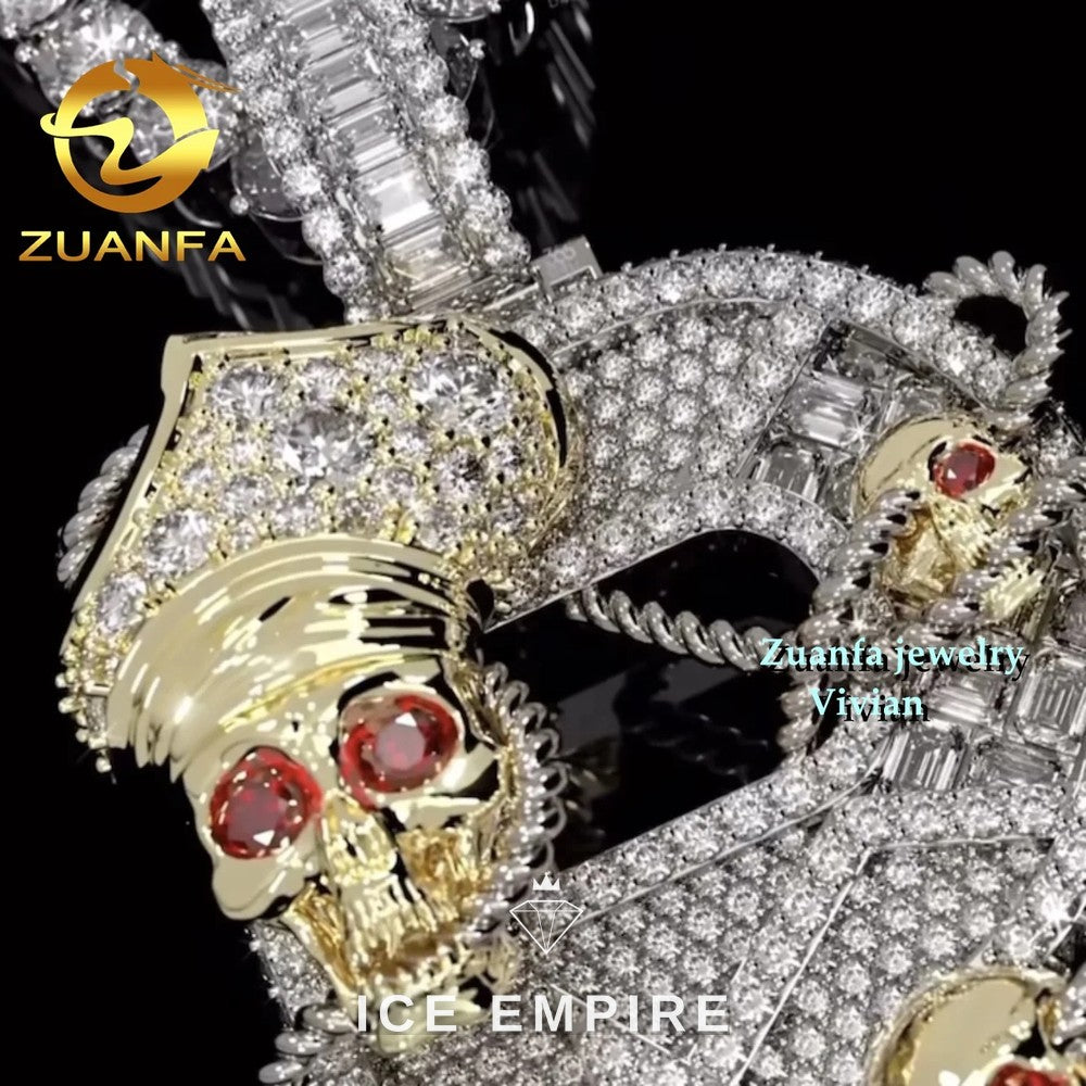 Iced Out 925 Silver Pendant