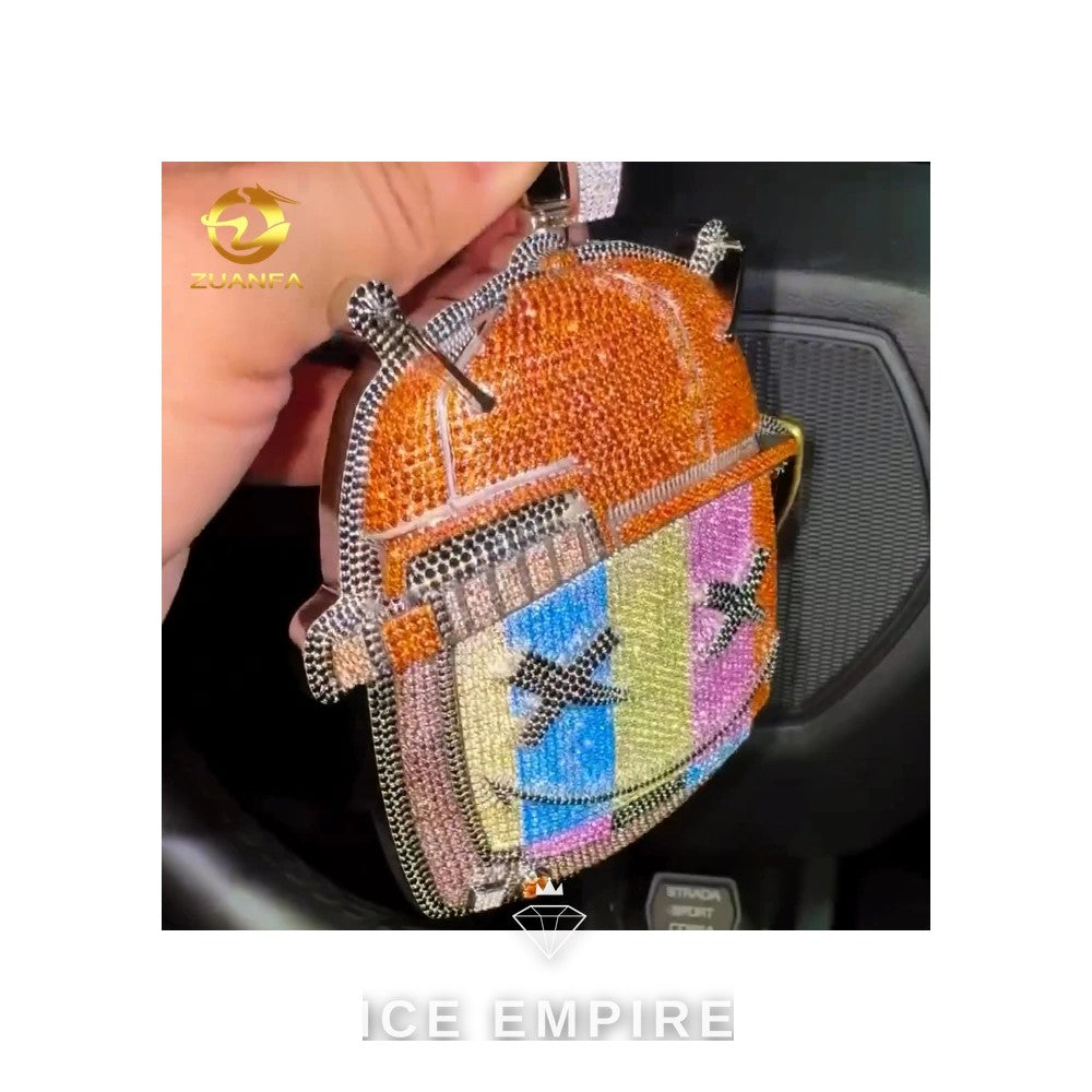 Iced Out 925 Silver Pendant