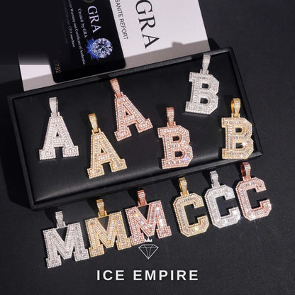 Iced Out Rose Gold Plated Moissanite Pendant
