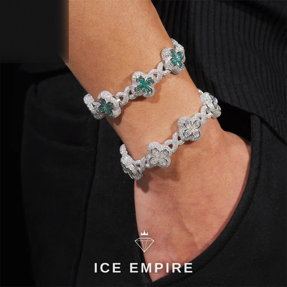Iced Out Rose Gold Plated Moissanite Bracelet