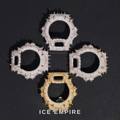 Iced Out Gold Plated Moissanite Watch