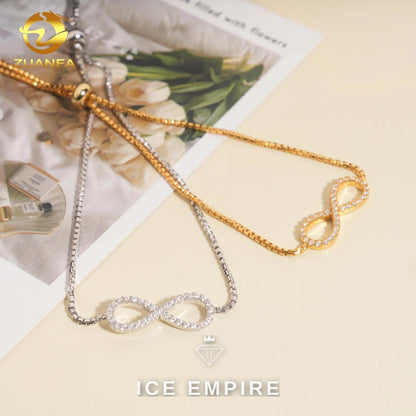 Iced Out Gold Plated Moissanite Bracelet