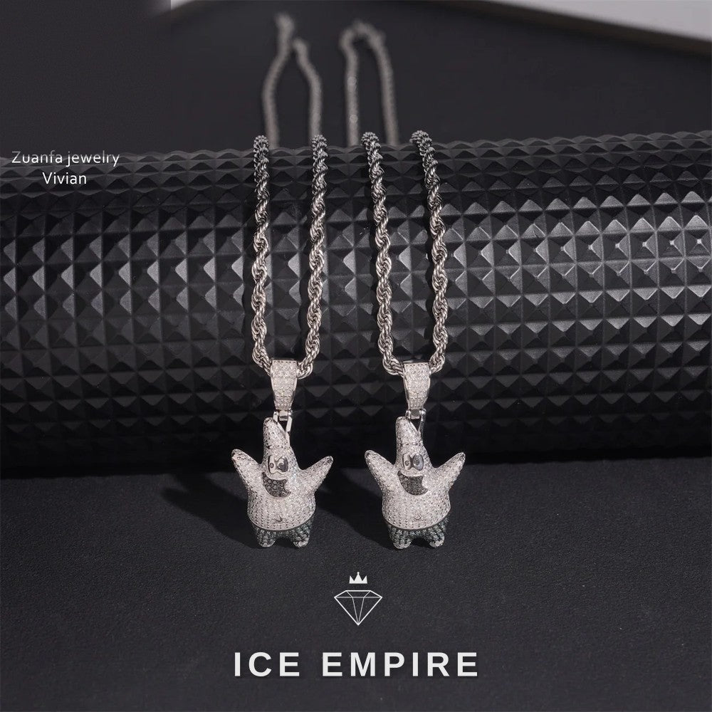Iced Out 925 Silver Moissanite Pendant