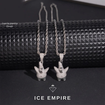 Iced Out 925 Silver Moissanite Pendant