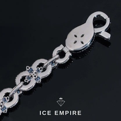 Iced Out 925 Silver Moissanite Cuban Chain