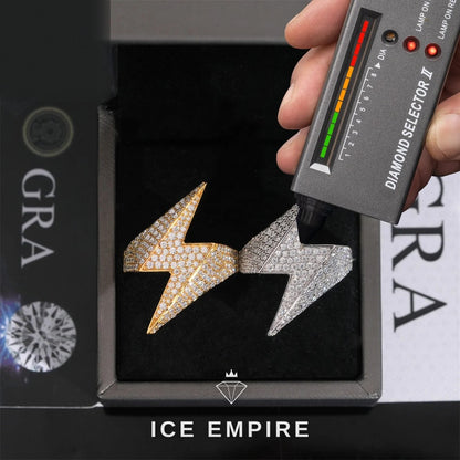 Iced Out 925 Silver Moissanite Ring