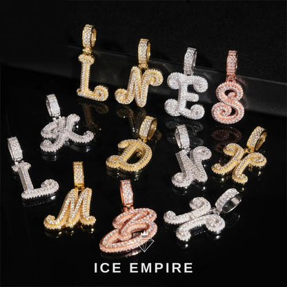 Iced Out Rose Gold Plated Moissanite Pendant