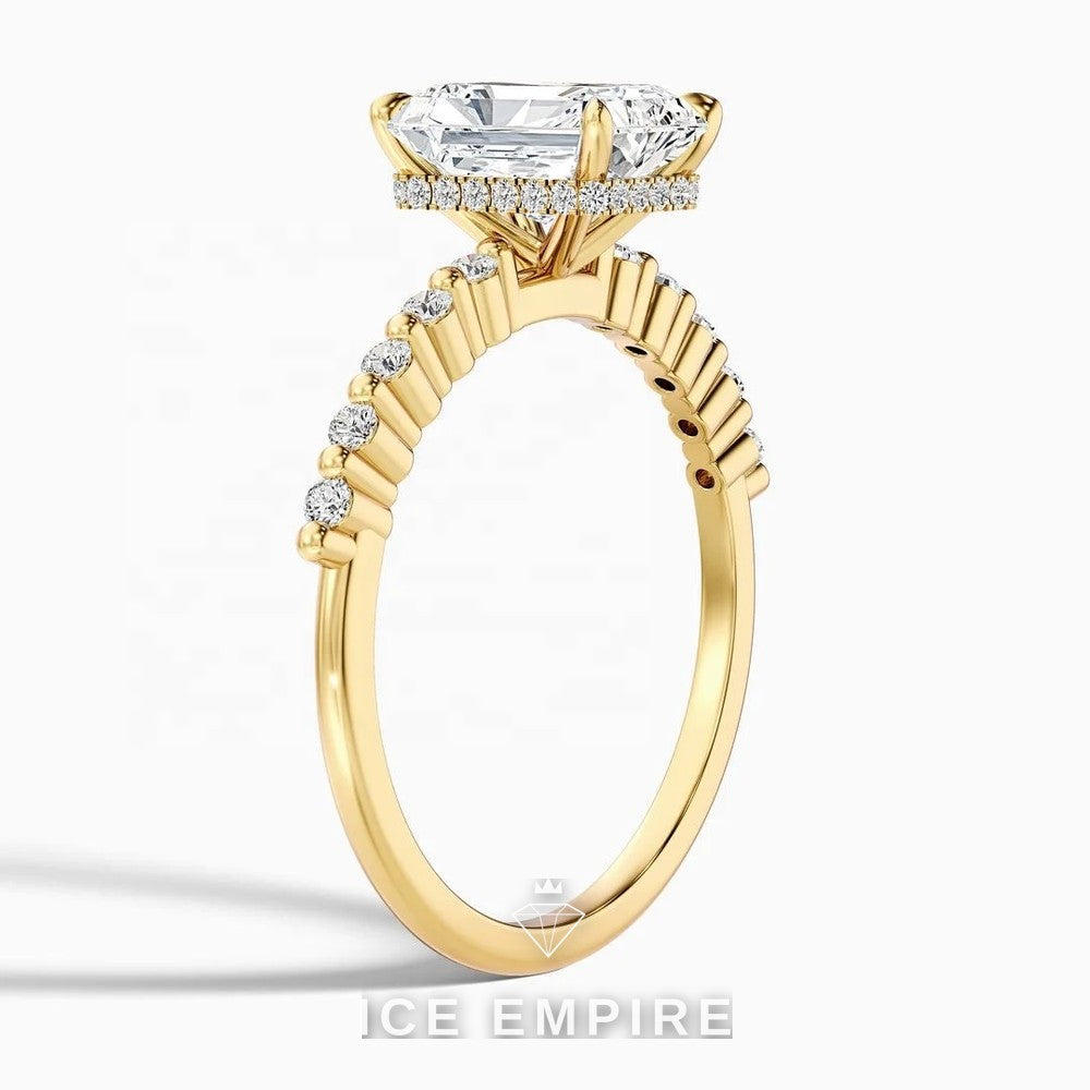 Iced Out Gold Plated Lab Grown Diamond Ring