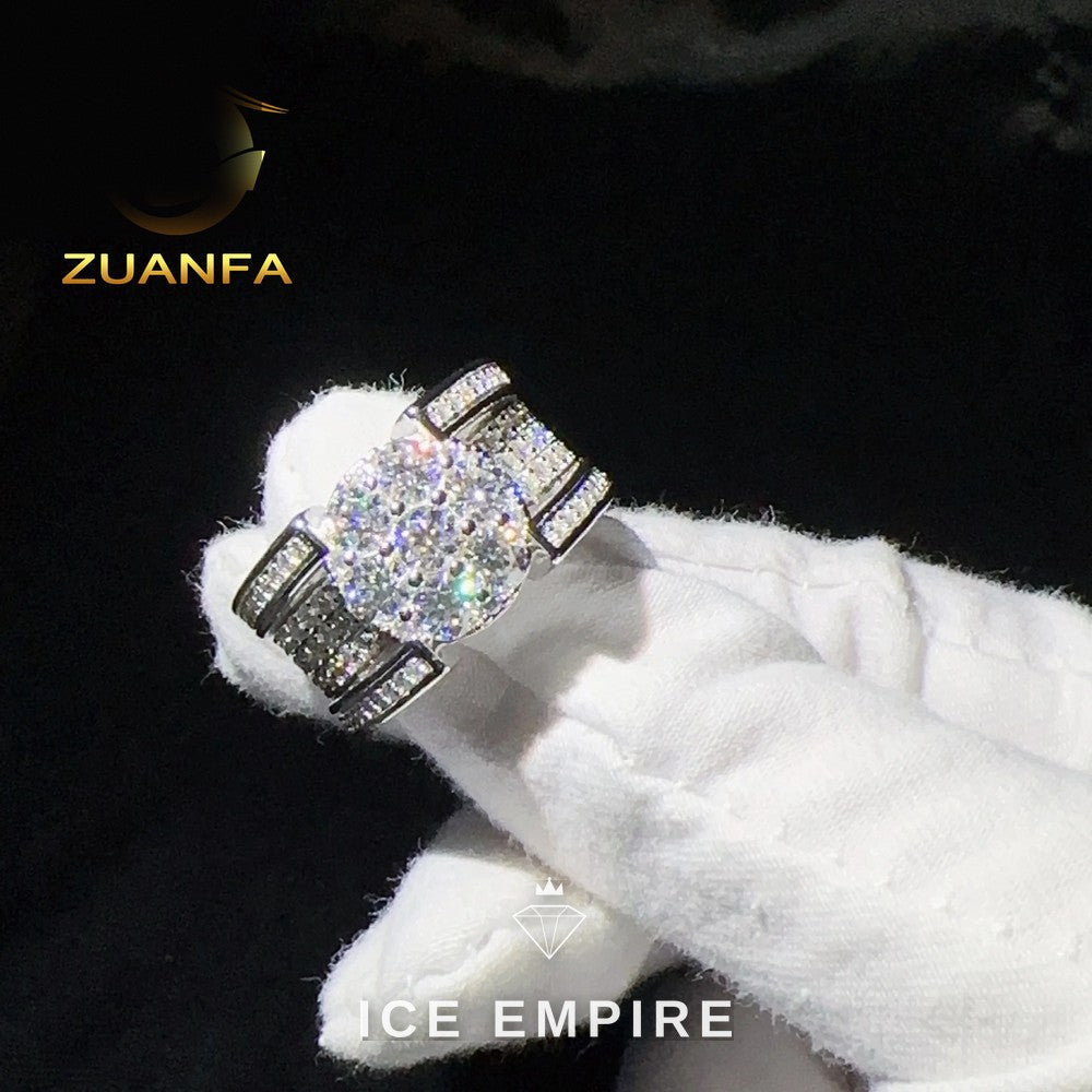 Iced Out 925 Silver Moissanite Cuban Chain