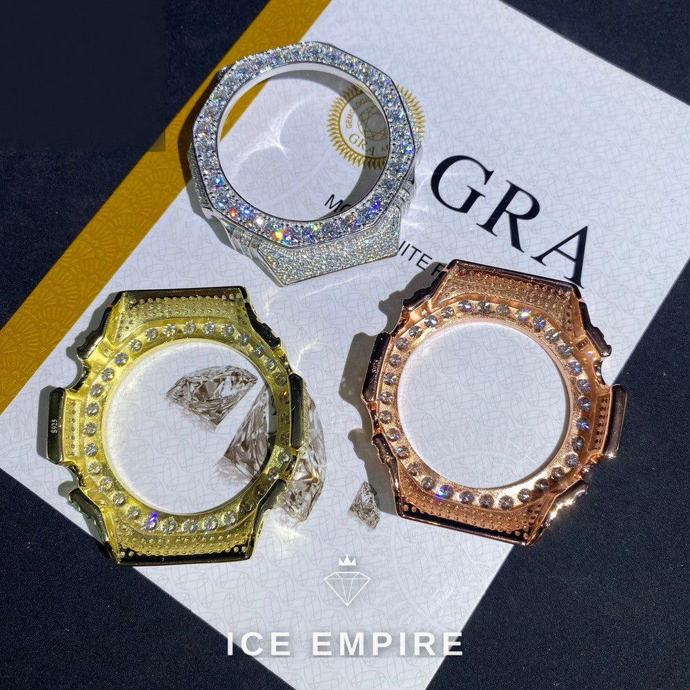 Iced Out 925 Silver Moissanite Watch