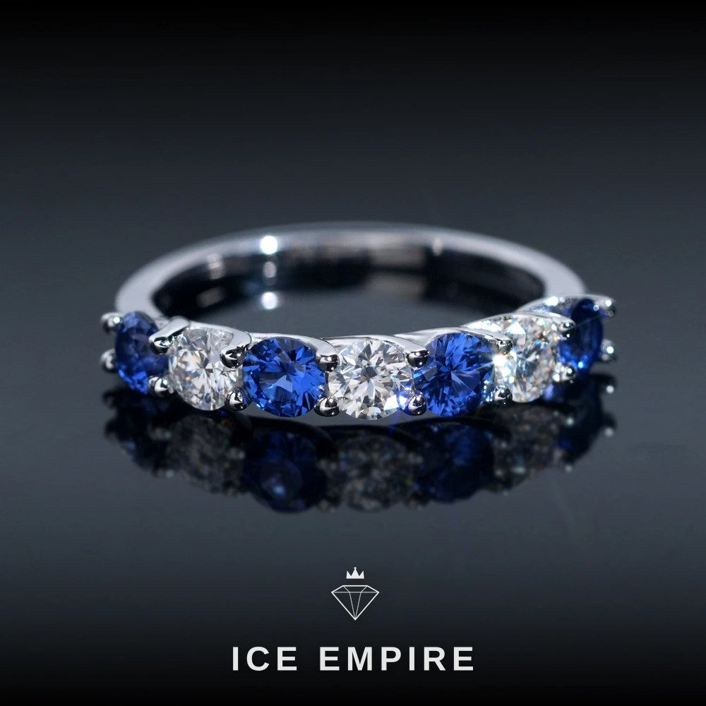 Iced Out 925 Silver Moissanite Ring