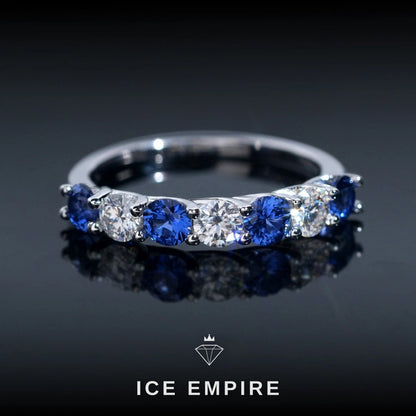 Iced Out 925 Silver Moissanite Ring