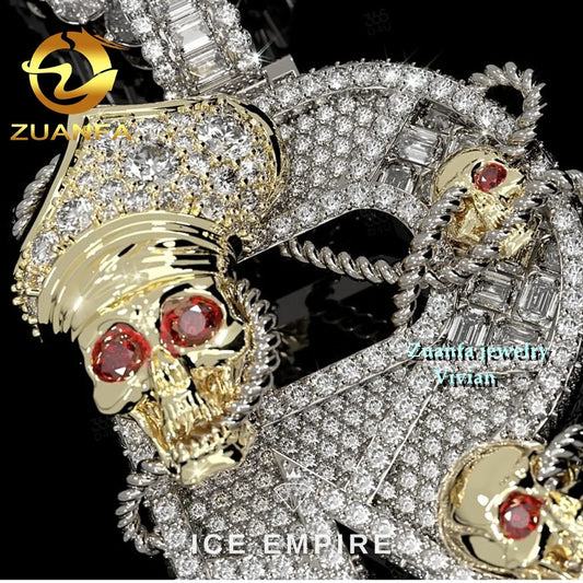 Iced Out 925 Silver Pendant