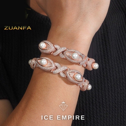 Iced Out 925 Silver Cuban Chain