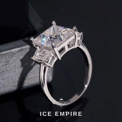 Iced Out Gold Plated Moissanite Wedding Band