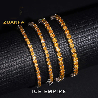 Iced Out Rose Gold Plated Moissanite Cuban Chain