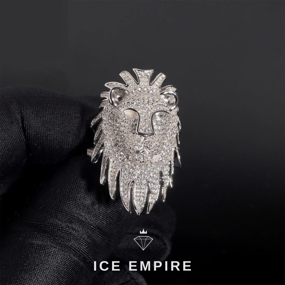 Iced Out 925 Silver Moissanite Ring