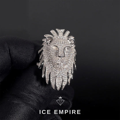 Iced Out 925 Silver Moissanite Ring
