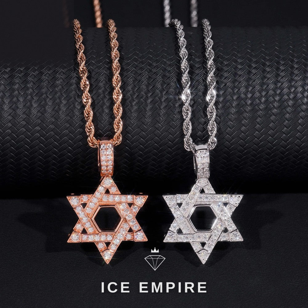 Iced Out 925 Silver Pendant