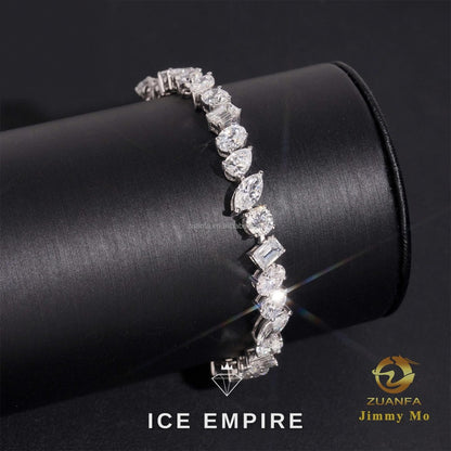 Iced Out 10K Gold Lab Grown Diamond Tennis Bracelet