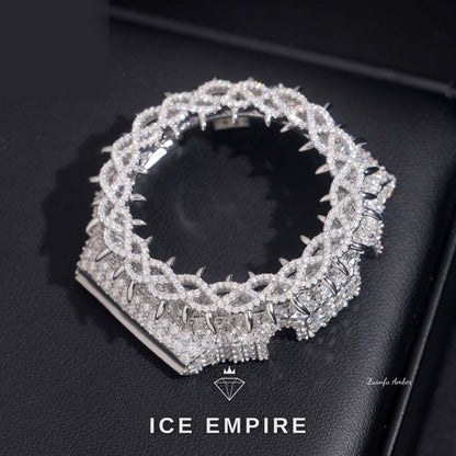 Iced Out 925 Silver Lab Grown Diamond Watch