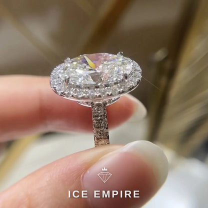 Iced Out 14K Gold Lab Grown Diamond Pendant