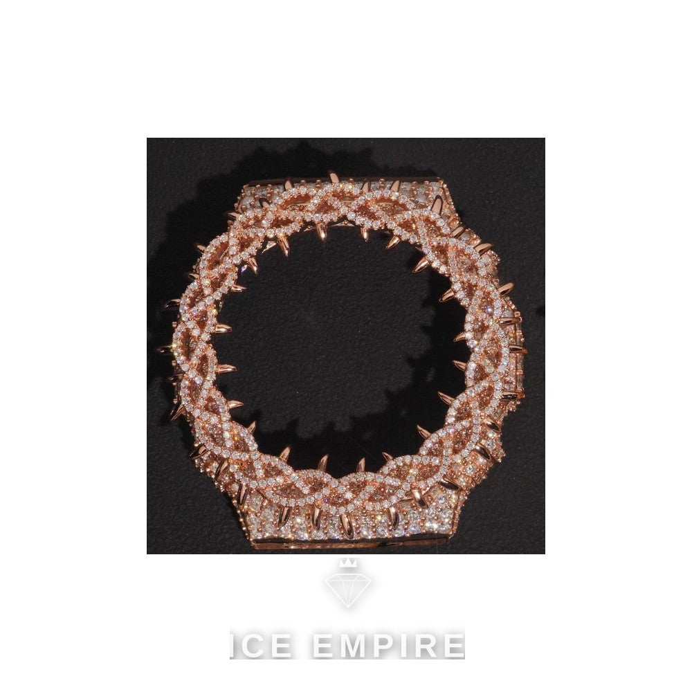 Iced Out 925 Silver Moissanite Watch